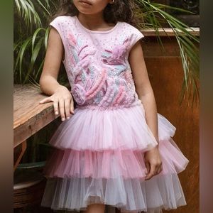 Tutu Du Monde Wild Hearts Tutu Dress In Musk Mix 6-7